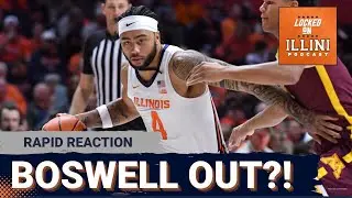 RAPID REACTION: Kylan Boswell BREAKS HAND & Is Out For a MONTH! | Illini Podcast
