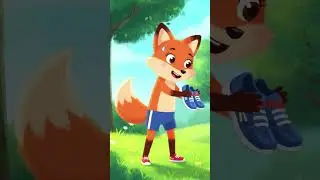 Chubby brown bear Bobo struggles to sit up on a grassy field, belly jiggling ｜ep01