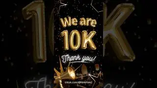 TikTok Milestone: 10K Followers Reached 😇🥳 | Thanks A Million Everyone 🤗 #hbwrites #youtubeshorts