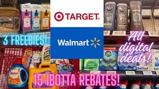 Покупки в Walmart и Target на цифровой стене! 3 бесплатных подарка! 15 скидок IBOTTA!