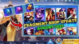 FRAGMENT SHOP UPDATE AUGUST 2025 | AUGUST MONTH FRAGMENT SHOP UPDATE | Mobile Legends ✓