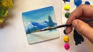 ❄️Winter Painting❄️||Simple Acrylic Painting||