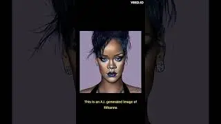 This is an A.I. generated image of Rihanna
