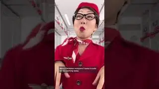 FLIGHT ATTENDANTS ON CHRISTMAS DAY 🎄🎅 🎁