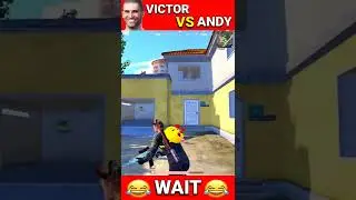 VICTOR vs ANDY in BGMI 😂 FUNNY #shorts #bgmi