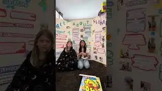 &ldquo;All About Slime&rdquo; Calgary Youth (CYSF) Science Fair project by Aliana & Leina
