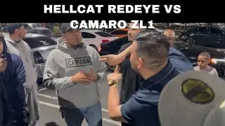 YELLOW JACKET ZL1 vs SPANKIN TIME HELLCAT REDEYE! $1,000 POT! MAJOR DRAMA!