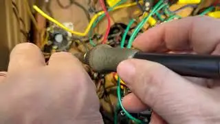 Pt 7 Recapping a Tube Radio.  More caps and Power Wiring