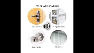 Hardware Wall Door Stop Rubber Bumper Safety Doorstop Sound Dampening Protects Walls