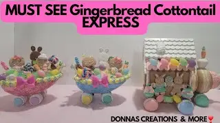 ✨️Easter train Cottontail Express✨️ ~ Gingerbread BUNNIES #gingerbread #easterdecor #Easter
