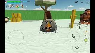 украшаем карту в новый год в chicken gun