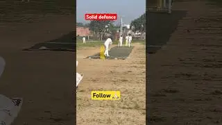 Solid defence is the key of long innings #cricket #cricketlover #shorts #ytshorts #cricketfans