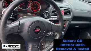 Демонтаж и установка внутренней отделки приборной панели для Subaru WRX 2002-2007 и STi 2004-2007.