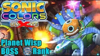 Sonic Colors (Dolphin 4K 60fps) - Planet Wisp Boss (S Rank)