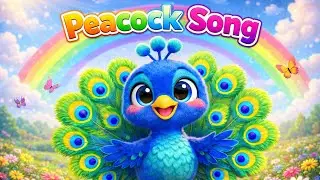 Peacock Cartoon | National Bird of India | Kids Learning Video