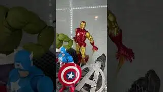 Avengers Mini Diorama #avengers #diorama #captianamerica #ironman #hulk