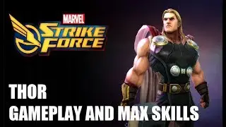 Thor Max Skill Gameplay - Marvel Strike Force