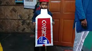 Colgate toothpaste making school project.