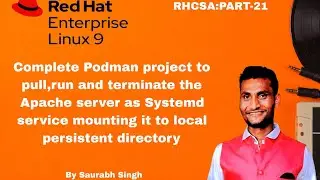 RHEl-9 Complete podman project to host and run Apache server as systemd services