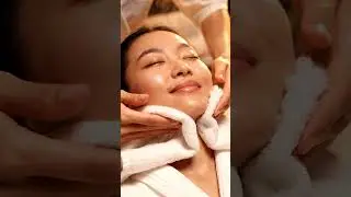 Calming Spa ASMR 🌸 Cream Massage & Jade Roller Serenity #asmr #short