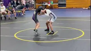 Girls High School JV Wrestling match,win by points