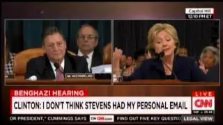 Clinton To GOP Rep: I Won' Let You 'Disparage' Our Diplomatic Security