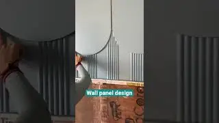 Wall panel 🤩bedroom interior #shorts #interiordesign