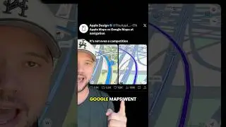 Apple Maps vs Google Maps #tech #apple #google