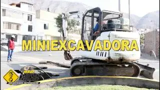 Alquiler de #Miniexcavadora Bobcat
