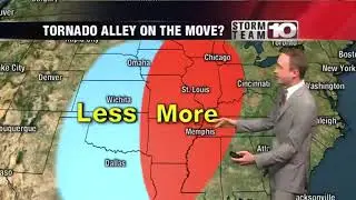 Tornado alley moving toward the Wabash Valley