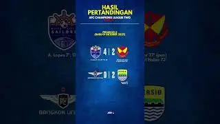 Hasil Pertandingan & Klasemen ACL2 Grup G (Pekan Ke-2) #acl2 #persib #bobotoh