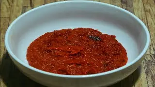 Red Chilli Paste Recipe | How to make Red chilli paste