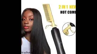 2 in 1 Electric Heating Comb #hair tools #hairstyles #