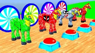 RED GREEN BLACK HORSE AND HULK SPIDER MAN VENOM CHOOSE A SURPRISE