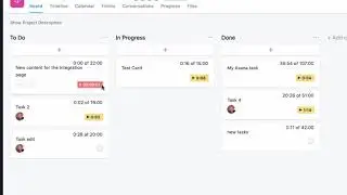 Asana time tracking with visual feedback