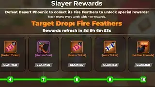 I am grinding new update molten pheonix slayer reward with swordburst 3