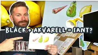 Akvarell + Bläck = SANT? - Akvarell för nybörjare