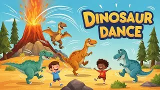 🦖🎵 Dinosaur Dance | Fun Learning & Dance Song for Kids | Happy Tale & Tune