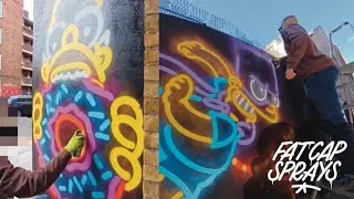 Spray Painting Homer & Bart Man!