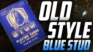 Обзор колоды &mdash; игральные карты Blue Stud Old Style [HD]