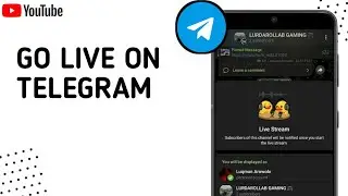 How To Go Live On Your Telegram Channel In 2024.