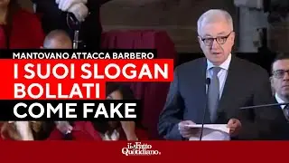 Mantovano attacca Barbero: “I suoi slogan qualificati come fake perfino dai social network”