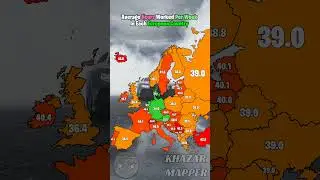 Average Hours Worked Per Week In European Countries #eu #europe #capcut #viral #fyp #mapping #fypシ