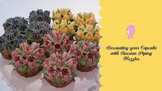 Russian Piping Tips - Flower Cupcakes | Cupcake Decorating Ideas | Danerie bakes