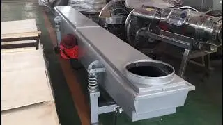 Electromagnetic Tube Vibrating Conveyor for Plastic Waste