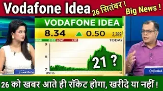Vodafone Idea share latest news,Buy or sell ? Analysis, Anuj Singhal/vi share AGR news,idea target