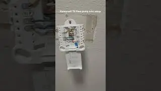 Honeywell T5 Thermostat Heat Pump wire setup.  #airconditioner  #honeywell #handymanservices #diy