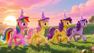Boom Boom Pony Parade 🐴🎶 Fun Parade Song for Kids | March and Dance with Ponies