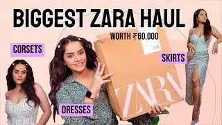 BIGGEST ZARA TRY ON HAUL 2021 INDIA + Giveaway | Sexy Corsets, Dresses & More!