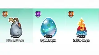Dragon City Gameplay Level 80 (Got Legendary Crystal Dragon EGG, Fallen Angel & IceFire EGG)